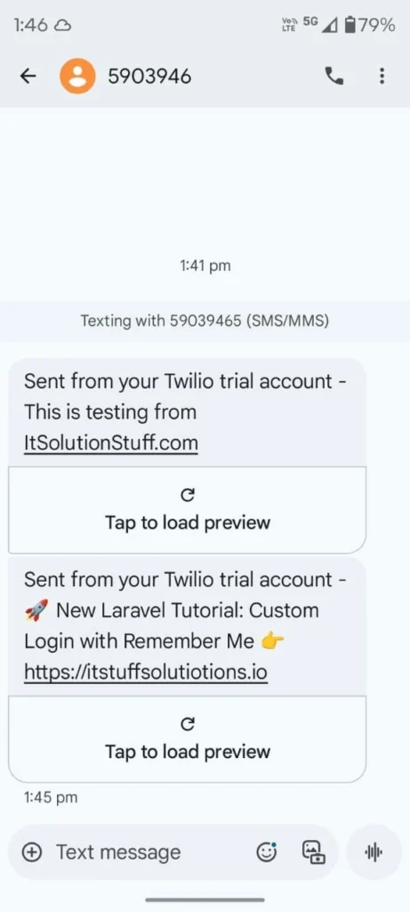How to Send SMS to Mobile Number in Laravel 12 Using Twilio API
