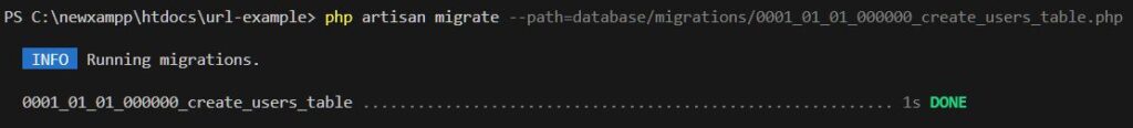 How to Run a Specific Migration?