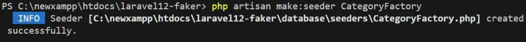 laravel seeding command