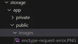 storage/app/public/ Folder Preview