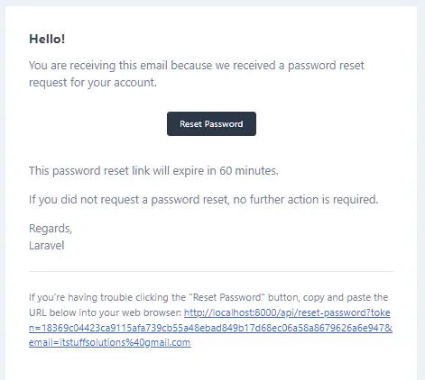 Laravel 12 REST API Authentication Using Sanctum with Password Reset