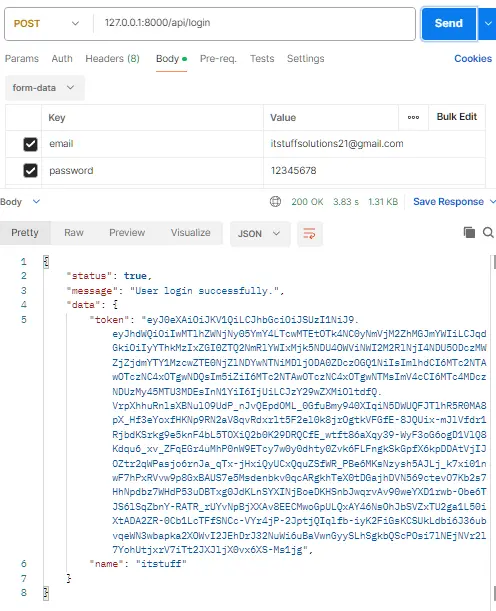 Passport login api preview
